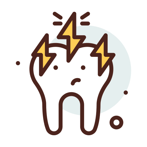 Pain hypersensitive bolt healthcare and medical icon