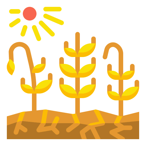 Harvest wheat farming and gardening farming icon