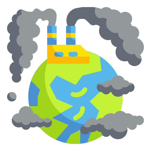 Pollution factory cities pollution icon