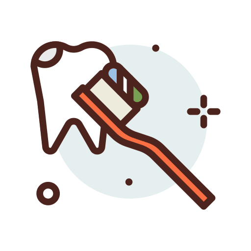 Toothbrushing teeth toothbrushing healthcare and medical icon