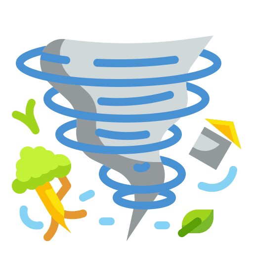 Tornado cyclone weather windstorm icon