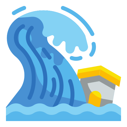 Tsunami disaster tsunami nature icon