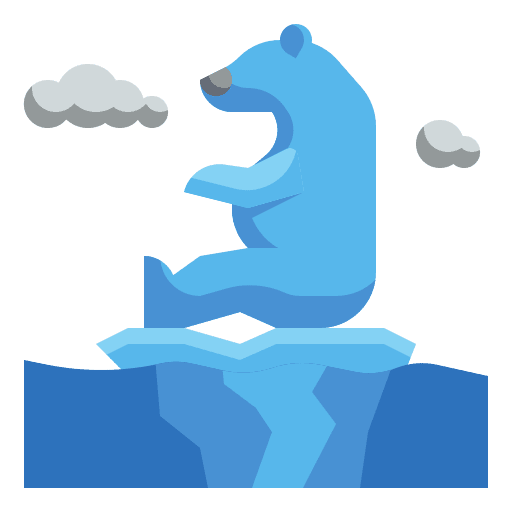 Polar polar iceberg north pole icon