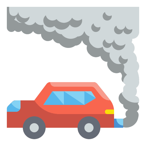 Pollution chemicals co2 pollution icon