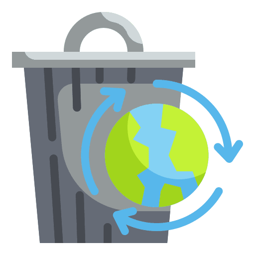 Recycling recycling trash bin tools and utensils icon