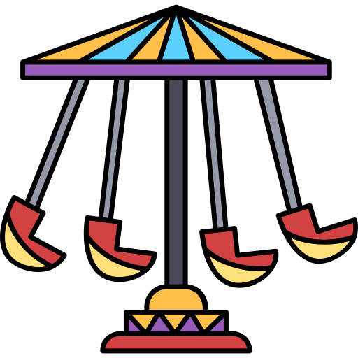Carousel carnival fairground miscellaneous icon