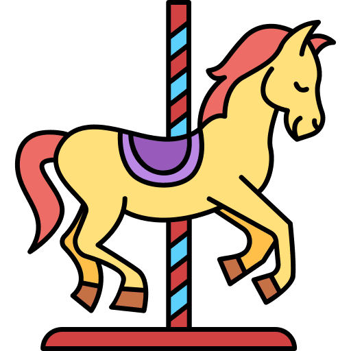 Carousel carousel circus birthday and party icon