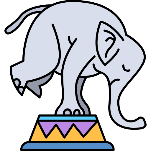Elephant entertainment elephant mammal icon