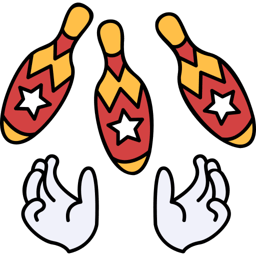 Juggling ball entertainment juggling ball fair icon