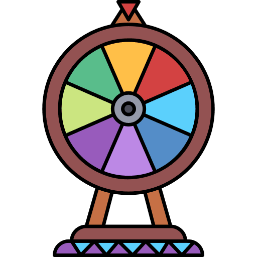 Wheel of fortune gambling fortune wheel game icon