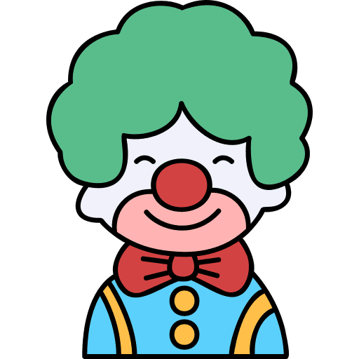 Clown uniform costume profession icon