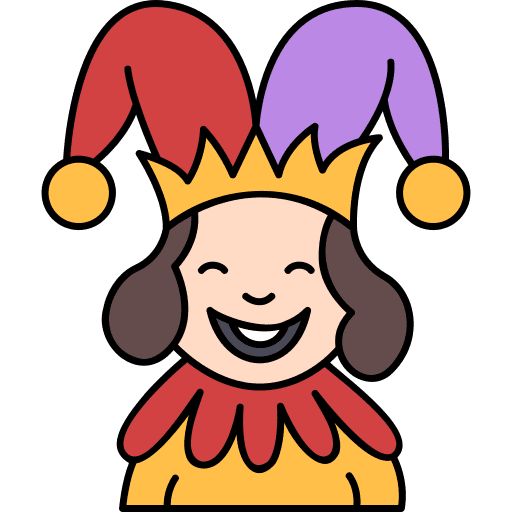 Jester buffoon character entertainment icon