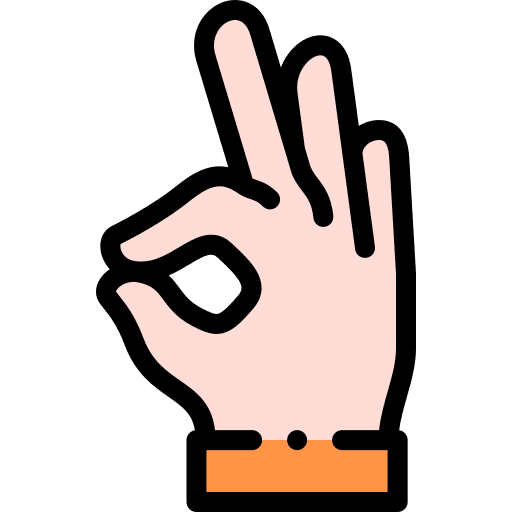 Ok hands and gestures gesture hand icon