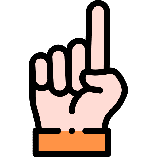 One gesture hands and gestures one icon