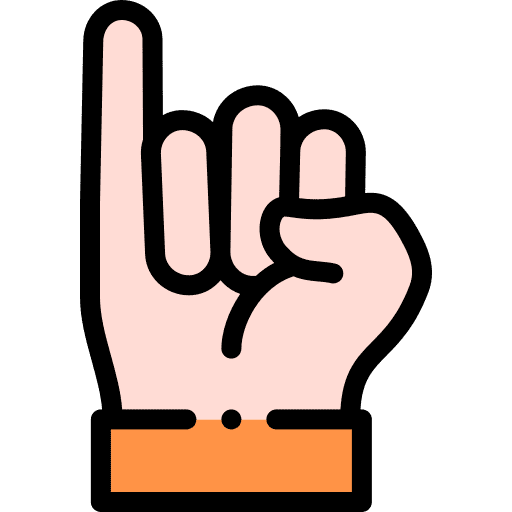 Swear pinky finger hand gesture icon
