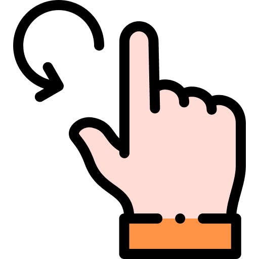 Rotate rotate hands and gestures hand icon