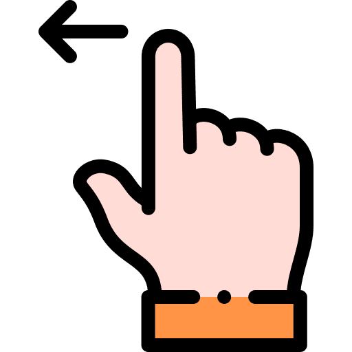 Swipe swipe gesture signals icon