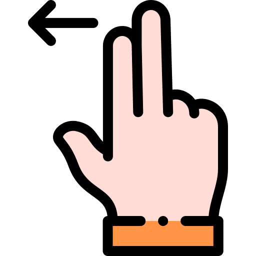 Swipe swipe gesture hands and gestures icon