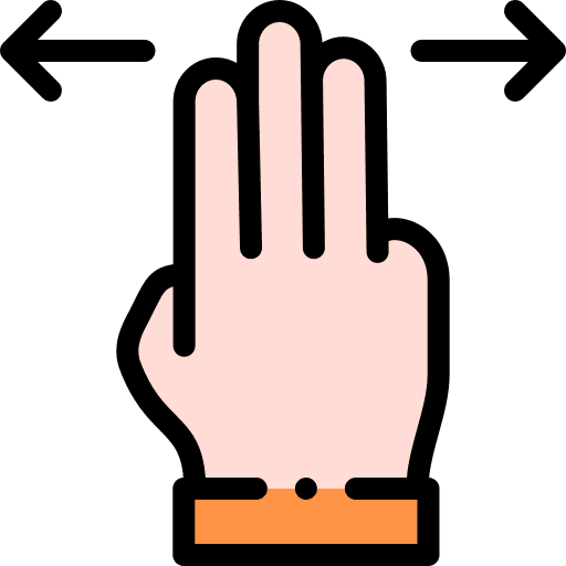 Swipe swipe signals hand icon