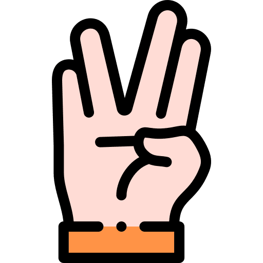 Vulcan salute gesture vulcan salute hands and gestures icon