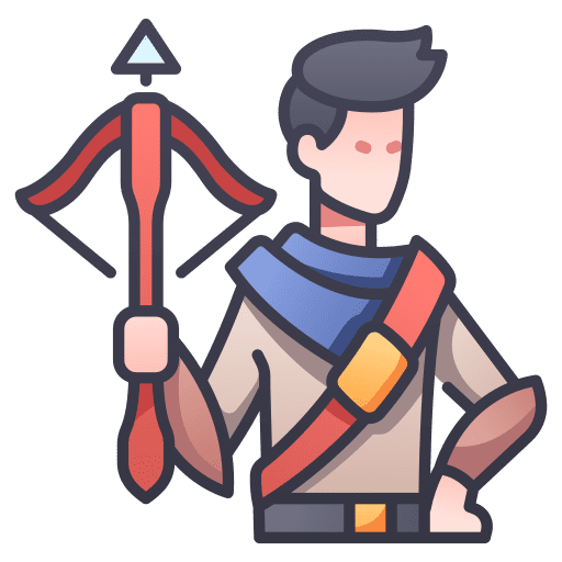 Crossbow hunter character fantasy icon