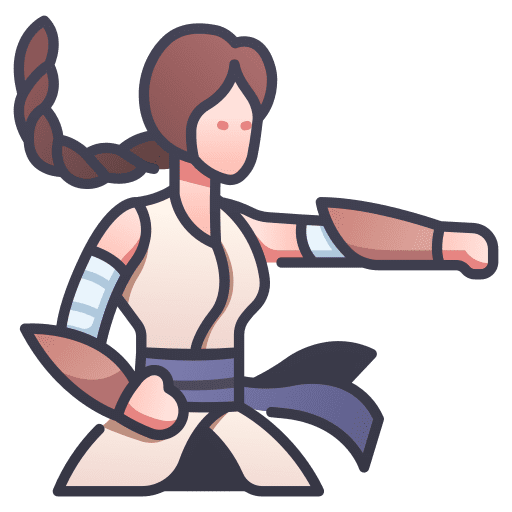 Martial game fantasy fighter icon