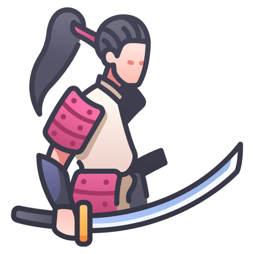 Samurai character rpg katana icon