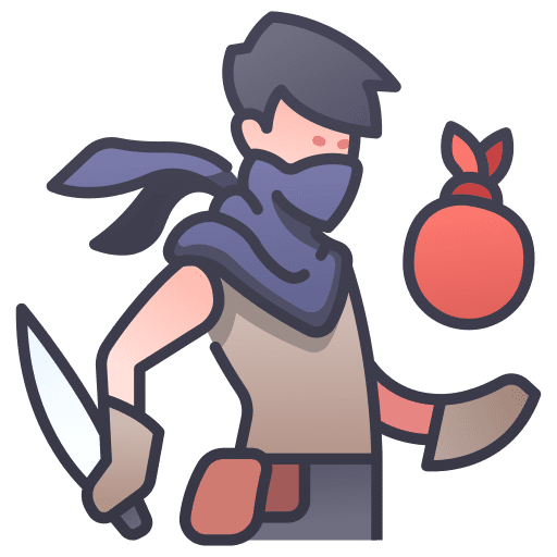 Thief gaming fantasy game icon