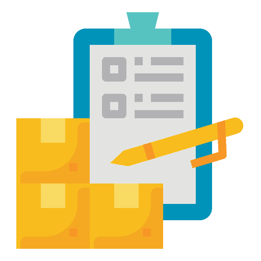 Inventory e-commerce shipping express icon