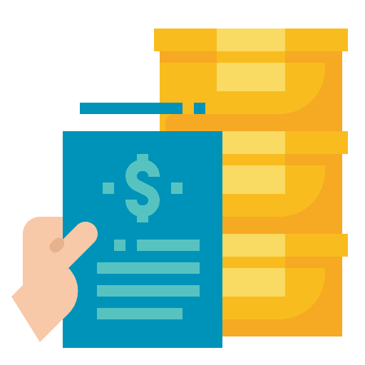 Invoice express shipping transportation icon