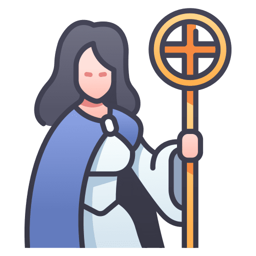 Priest magic rpg wizard icon