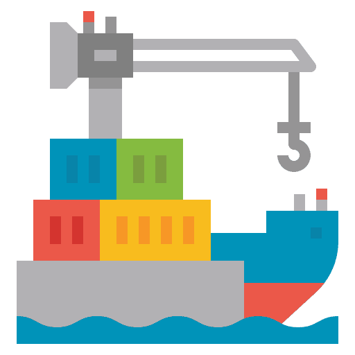 Shipping freight sea shipping icon