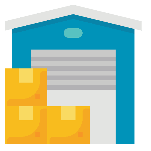 Warehouse logistics e-commerce transportation icon