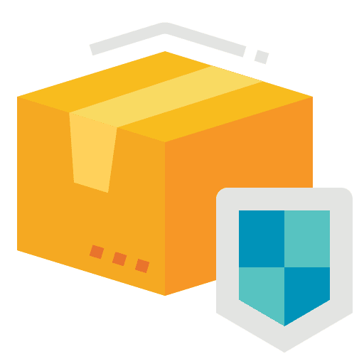 Insurance logistics shipping transportation icon