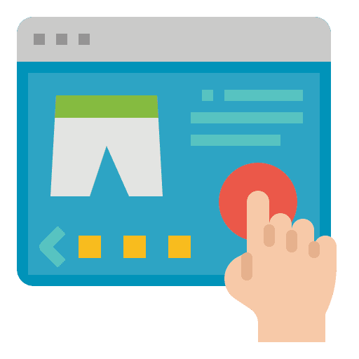 Shopping online express e-commerce order icon