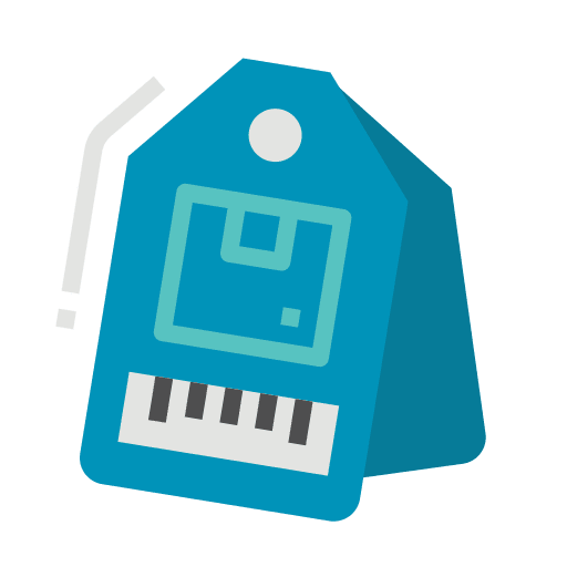 Tag logistics e-commerce delivery icon