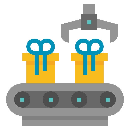 Conveyor e-commerce delivery shipping icon