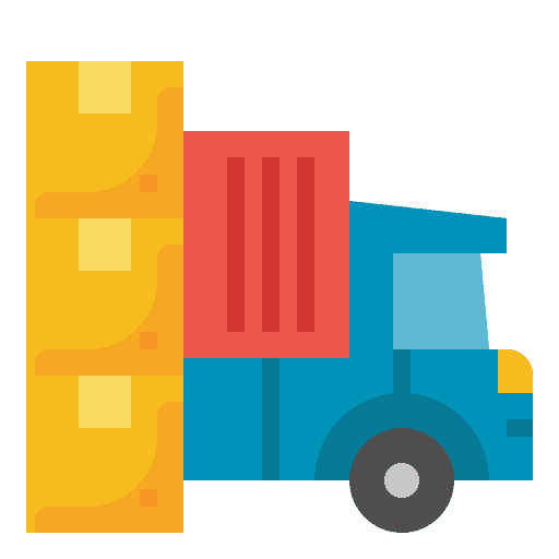 Delivery express transportation logistics icon