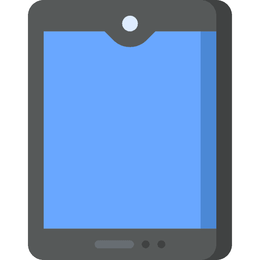 Tablet tablet communications stats icon