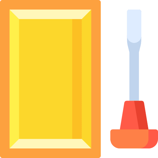 Wood stamp printing wood icon