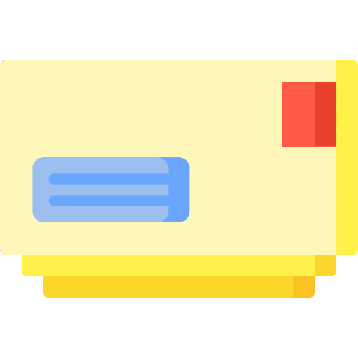 Letters interface mail postcard icon