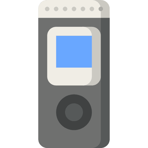Audio recorder electronics tape player audio recorder icon