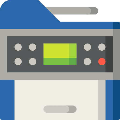 Photocopier electronics tools and utensils photocopying icon