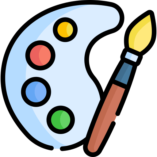 Artist painter painting palette artist icon