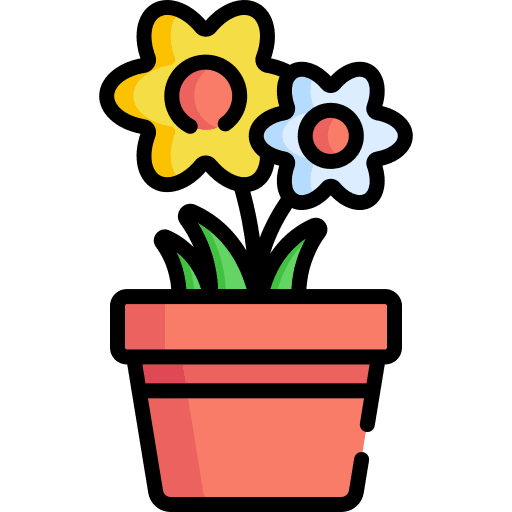 Flower pot hobbies and free time flower pot nature icon