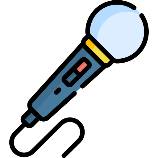 Microphone music audio recording icon