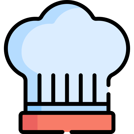 Chef hat male chef kitchen fashion icon