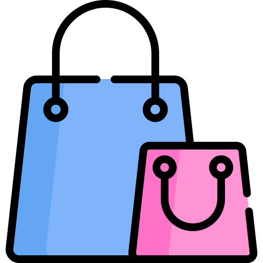 Shopping bag shopper mobile store shopping icon