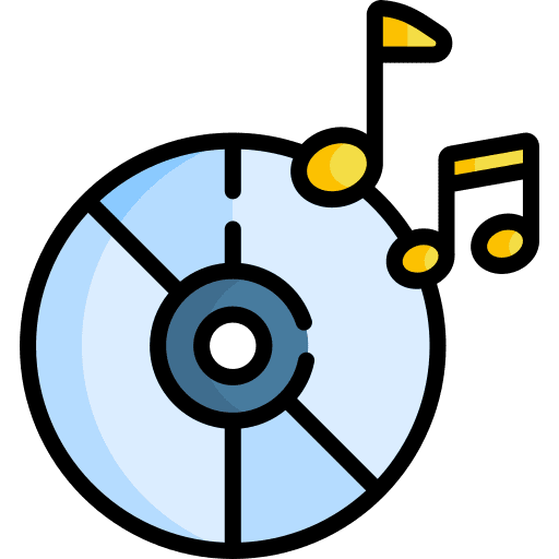 Music cd burning compact disc dvd icon