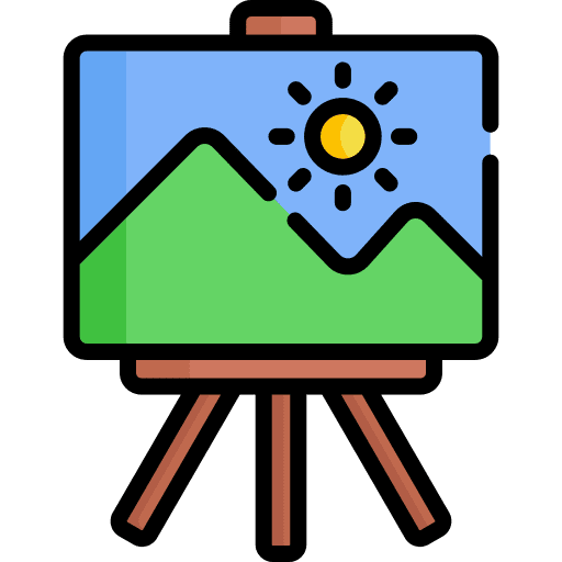 Painting painter artistic education icon